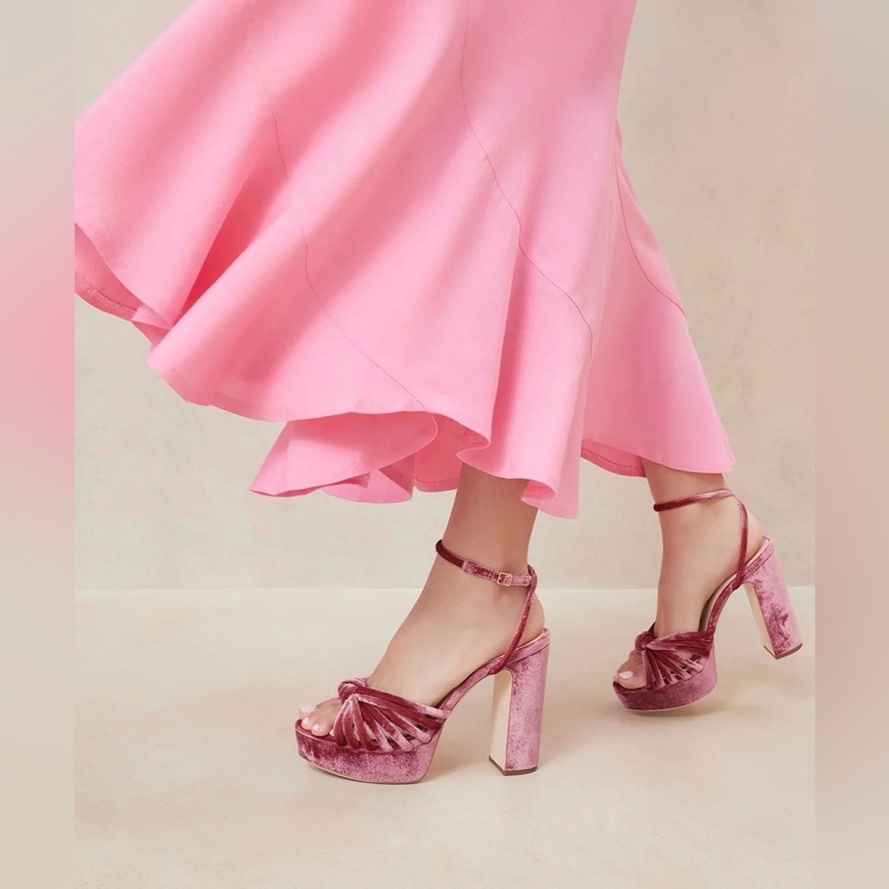 Loeffler Randall Rivka Rose Knot Platform Sandals – Size 10.5